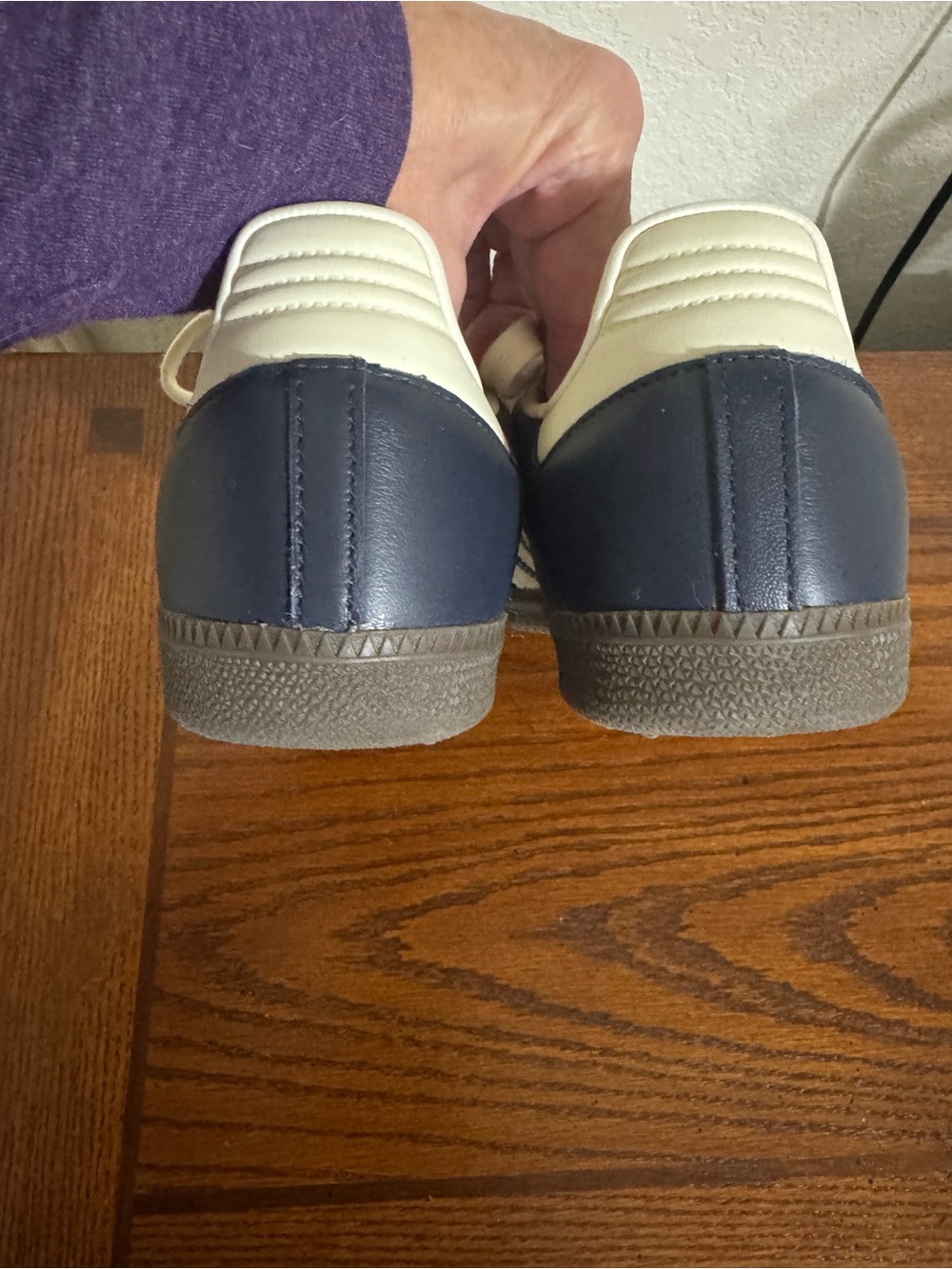 Navy blue sambas - Picture 3 of 4